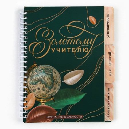 A journal of performance for a year for a teacher, A5 format, 80 sheets, soft cover "Golden Teacher"-17