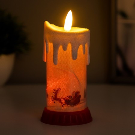 Spinker "Frosty candle" Led RGB from batteries LR44 6x6x10 cm Risalux-2