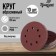 Circle of abrasive grinding under the "Velcro" tundra, perforated, 125 mm, p600, 10 pcs.