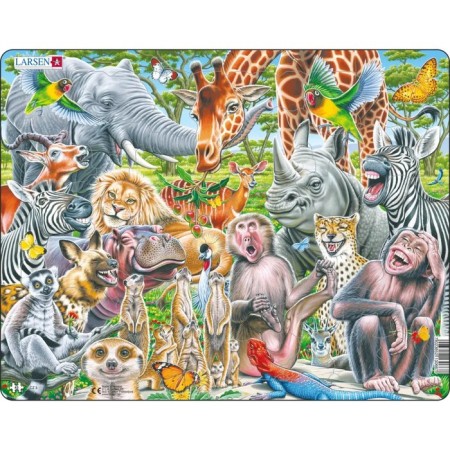 Larsen puzzle "Happy Animals of Africa", 43 elements