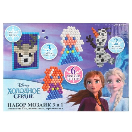 Набор мозаек 3 в 1 , Авквамозайка, Темпомозайка и ЕВА, Холодное сердце-4