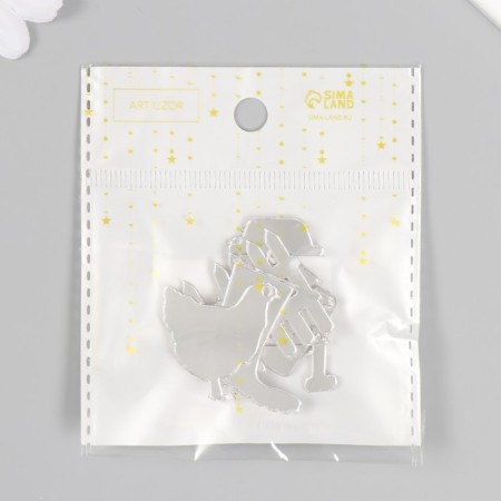Decor for creativity plastic mirror "garden" set 6 pcs-3