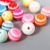 Beads for creativity plastic "Rainbow balls" set of 20 pcs 1x1 cm