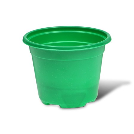 Pot for seedlings, 500 ml, d = 11 cm, h = 8.5 cm, green, in a set of 10 pcs., Greengo-2
