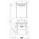 Aquaton Stone Wardrobe Mirror, 60 cm, Pine Arlington Pine