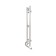 The heated towel rail "Sanprise" duet circle, 100x1200 mm, left, chrome