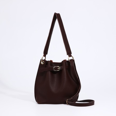 Cross-Bodi bag on a weight, brown color
