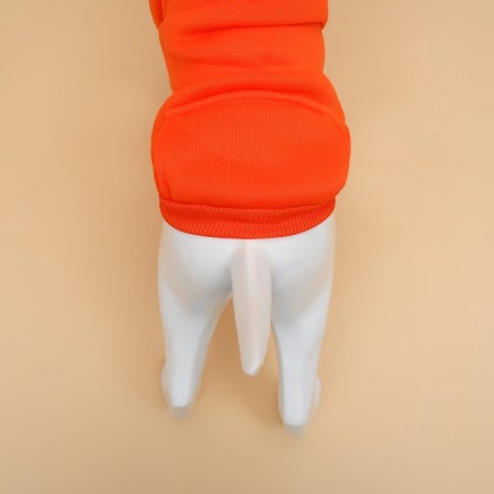 Sweep for animals with a hood, size S (DS 35 cm). Orange-3