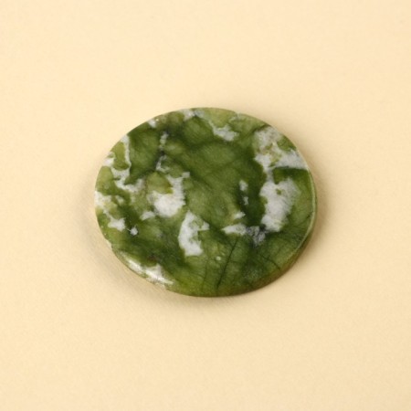 Scraper for facial massage round "Tender as a flower", 5 cm-2