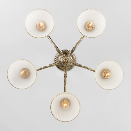 Caldera chandelier, 5x60W E27, bronze color-3