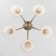 Caldera chandelier, 5x60W E27, bronze color