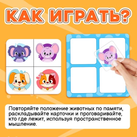 Developing set "Memory grid", 10 cards, 3+-3