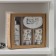 A set of accessories for the bathroom "Cell", 4 items (300 ml dispenser, soap room, 2 glasses), white color