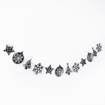 Garland "New Year", 230 cm, silver color-1