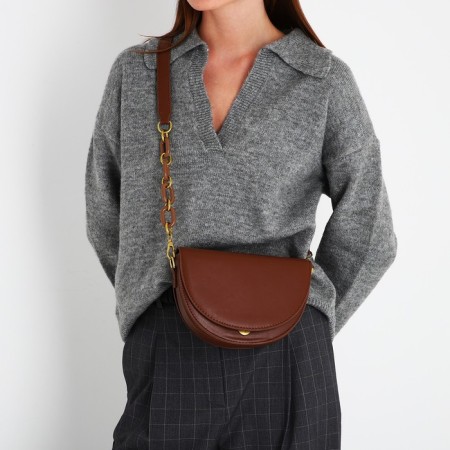 Lightning bag bag, brown color-9