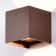 Street lamp Mantra Davos, Led, 1100lm, 3000k, 100x100x100 mm, brown color
