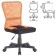 Compact Brabix "Smart MG-313", without armrests, black/orange