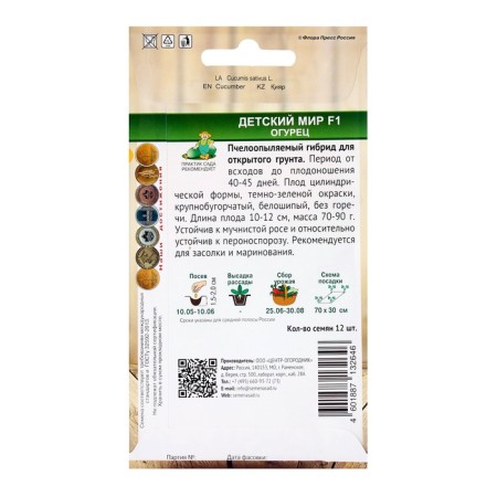 Seeds Cucumber Children's World, 12pcs-1