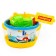 Sanding set No. 252, medium bucket with a sticker, strainer, scoop, robbery, molds