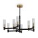 Suspension lamp Freya Ambra, E14, 9x40 W, 558x760x760 mm