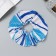 Hair elastic band "orbit" stripes, 12 cm, blue