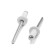 Rolls of the tundra krep, exhaust, aluminum-old, 4x10 mm, white, 50 pcs