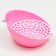 Round toilet for rodents "Piggon", 25 x 23.5 x 12 cm, pink