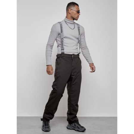 Semi-combinezone ski insulated male winter, size 48, dark gray color-13