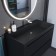 Sink uperwood Classic Quartz 100 cm, quartz, black matte, coal
