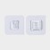 Hooks holders double self -adhesive, set of 10 pairs, 5.7 × 5.7 × 1cm, the color is transparent