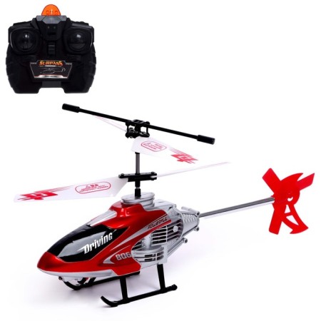 A helicopter radio -controlled Sky, light effects, red color