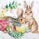 Ethel towel "Happy Easter" 40x73 cm, 100% HL, waffle 160 g/m2