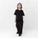 Minaku girl's vest: School Collection, Black Color, Height 122 cm