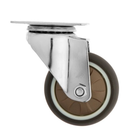 Furniture wheel Cappio d = 75, on the site, rotary, soft move, tpr coating-1