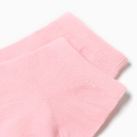 Women's socks shortened, pink color, size 23-25-1