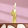 Candle in the cake on the skewer "Almaz", the number "1", gold, 4.5 cm