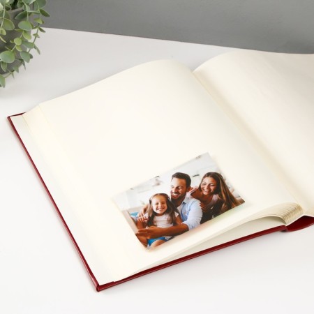 Photo album 29x32 cm. 50 sheets, "Classic" burgundy, claim. leather-3