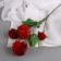 Artificial flowers "Hydrangea luxury bush" 64 cm, red