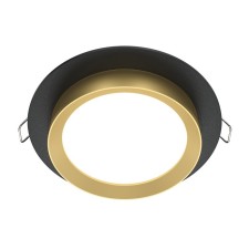Building lamp Technical DL086-GX53-RD-BG, GX53, 1x15 W, 110x110x53 mm, black with gold