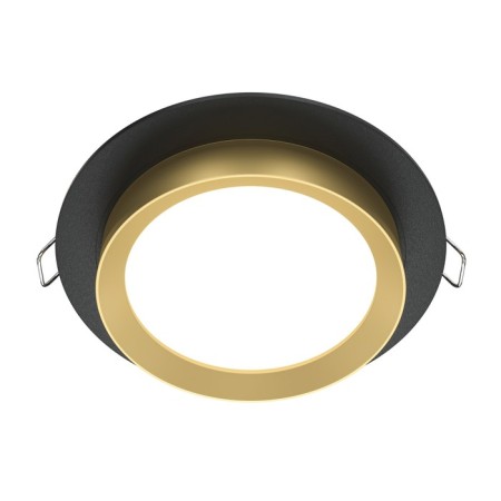 Building lamp Technical DL086-GX53-RD-BG, GX53, 1x15 W, 110x110x53 mm, black with gold