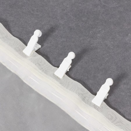 Close for curtains, 35 × 20 mm, white color-1