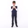 School vest for a boy, blue color, height 152-158 cm