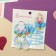Hair set "vanilla" (4 elastic bands, 4 invisible) butterflies, blue