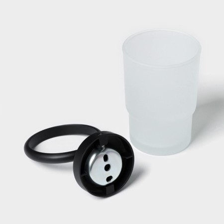 A glass glass glass with a Stölz Loft Basic Stolz holder, black color-4