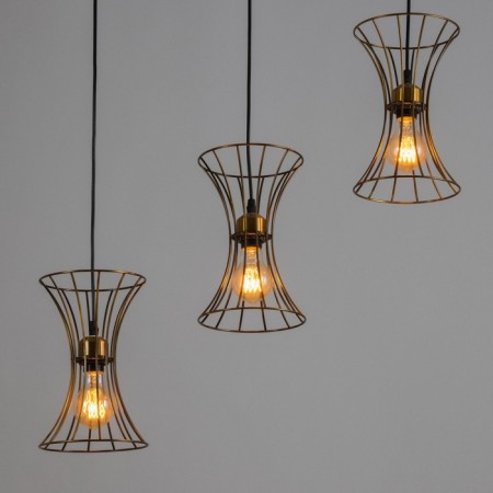 Lamp Bayerlux "Anetta" 3he27 40W gold 16x50x23-123cm-2