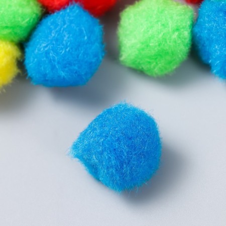 Pompons for creativity, 5 colors, 25 mm, 30 pcs-1