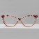 Ready glasses GA0677 (color: c1 print; diopter: + 2.5; tint: no)