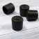 Furniture round tundra, d = 25 mm, 4 pcs., Black