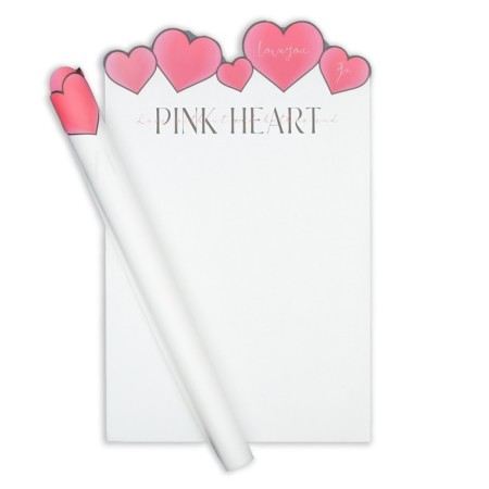 Figure paper for flowers 70g., "Hearts", 50x35cm, white-1
