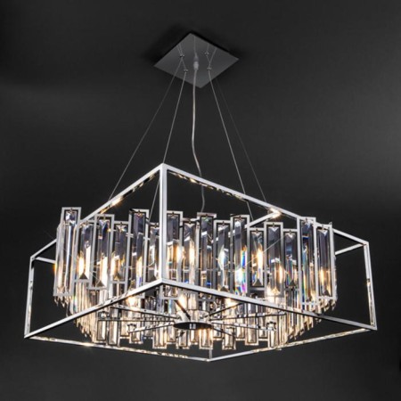 Cella chandelier, 9x60W E14, chromium color-3